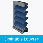 drainable louvres